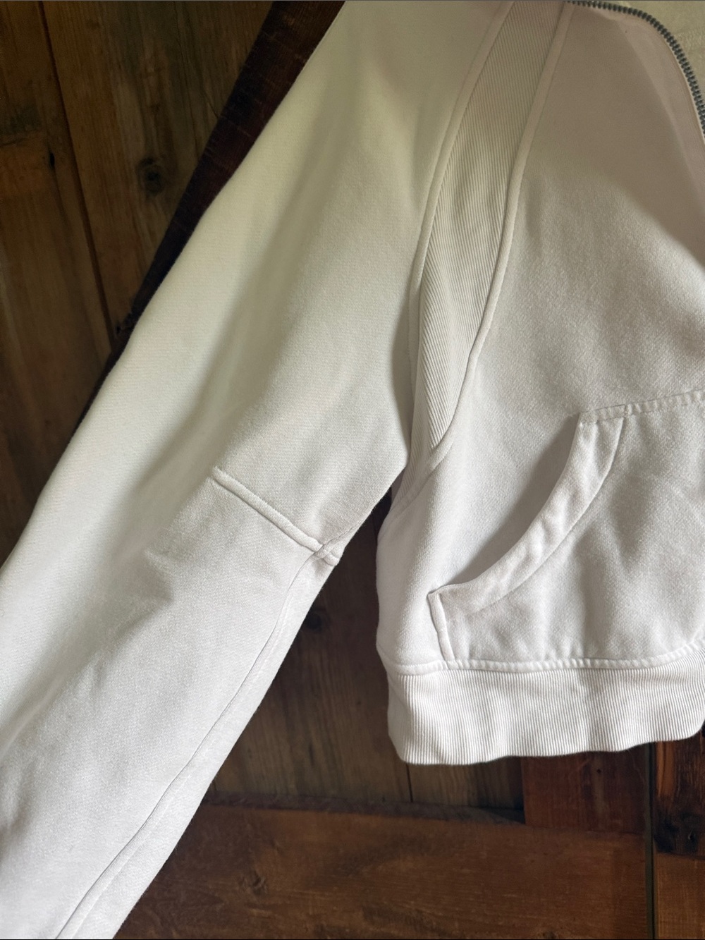 lululemon athletica White Half-Zip Hooded Sweatshirt - Picture 3 of 6